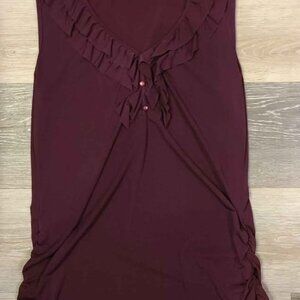 M Plum Sleeveless Blouse